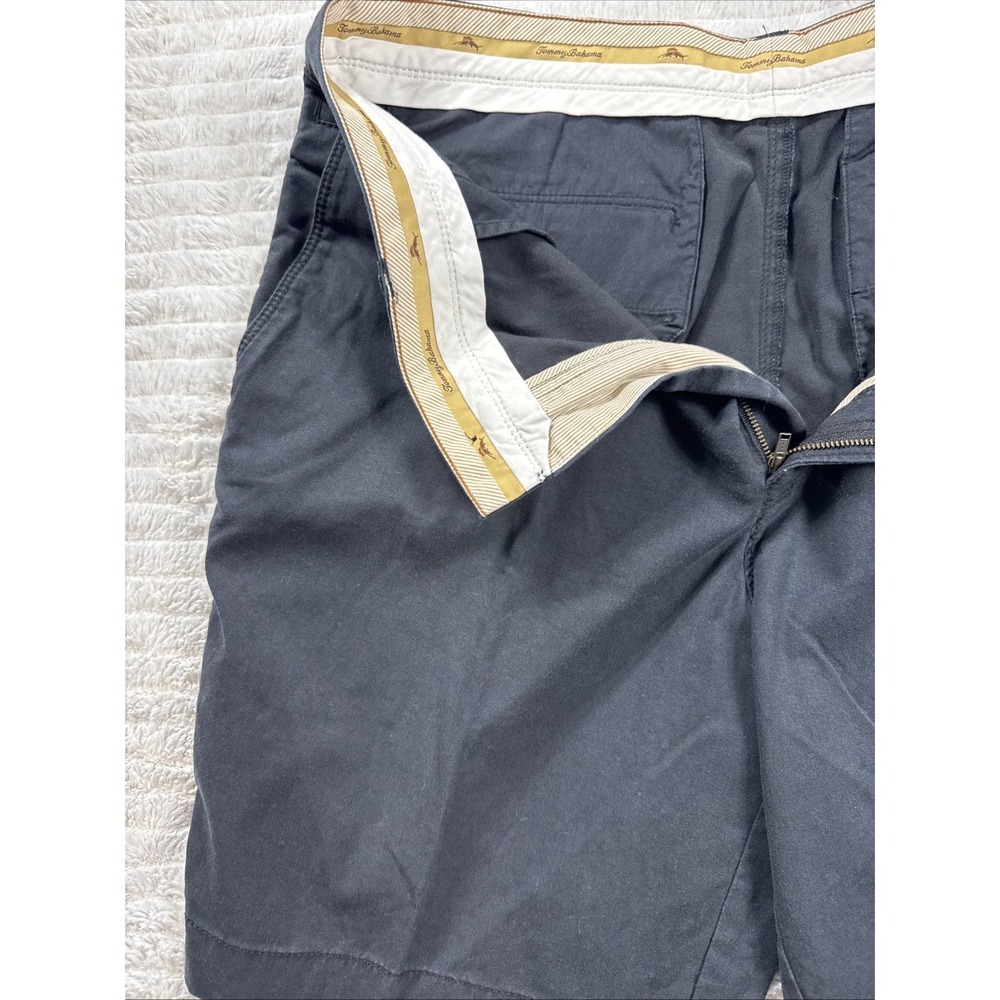 Tommy Bahama Shorts Mens 35x9 Chino Flat Front‎ Black Casual Beach Summer EUC - Picture 2 of 16